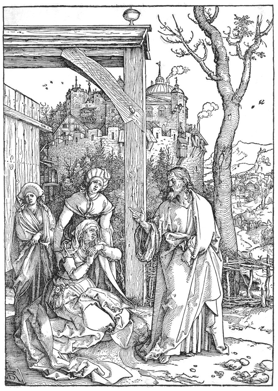 Christus neemt afscheid van zijn Moeder door Albrecht Dürer