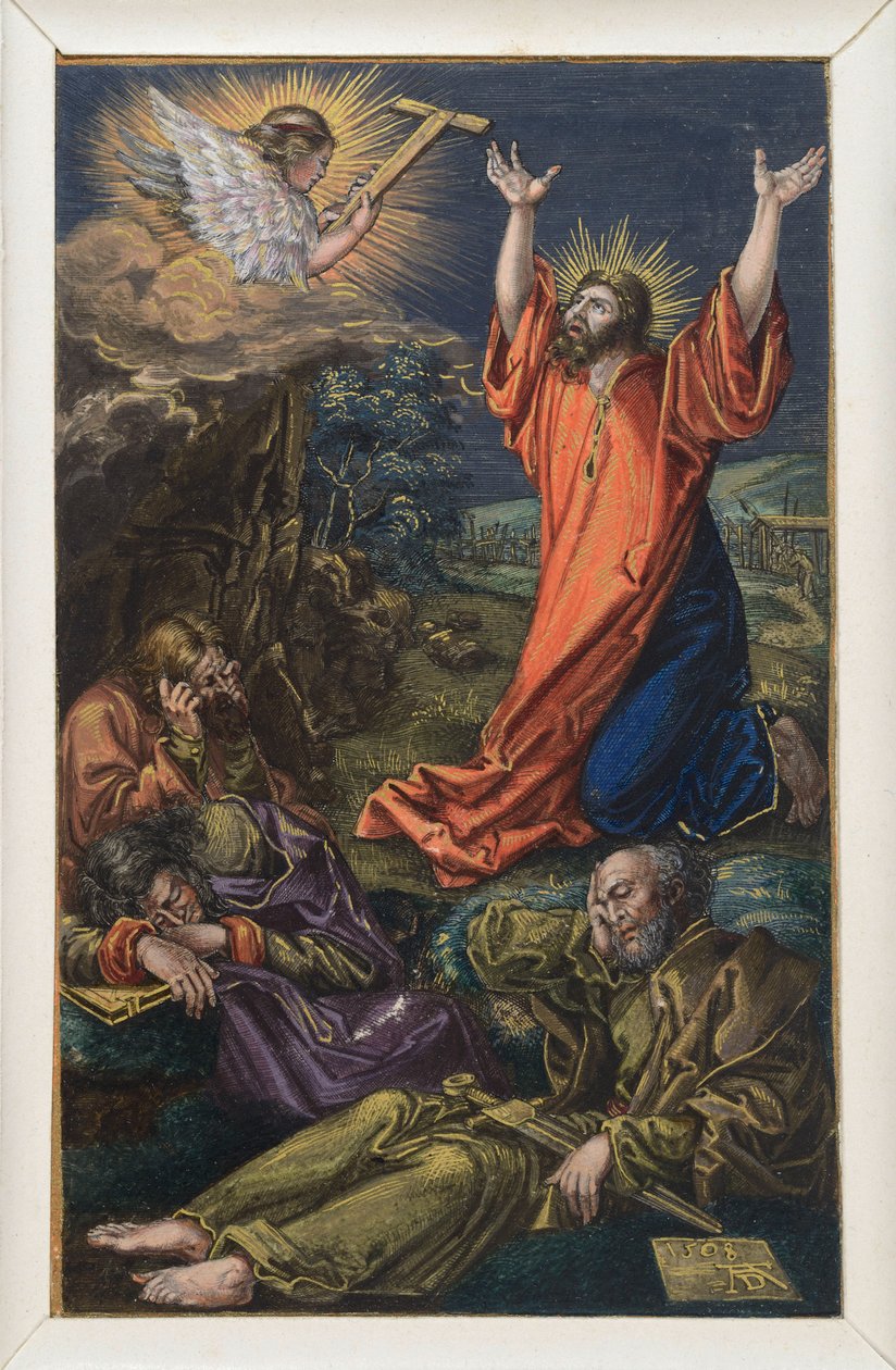 Christus op de Olijfberg door Albrecht Dürer