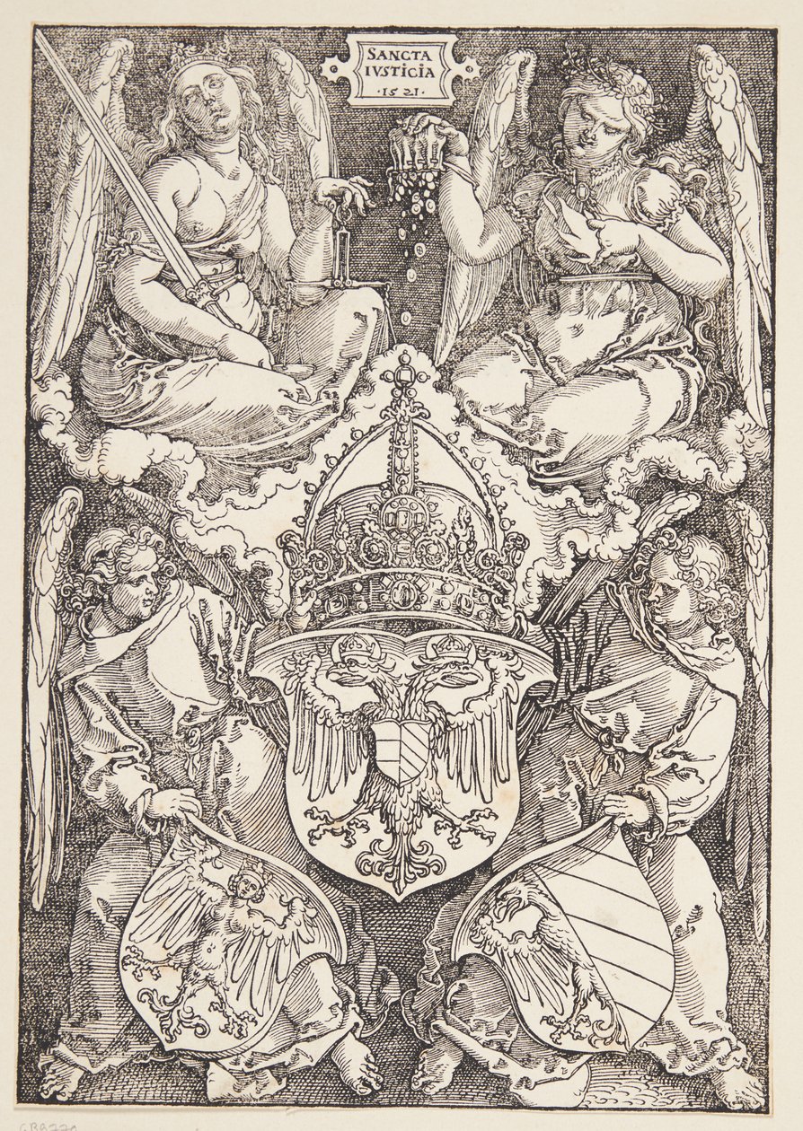 Wapen van het Rijk en de stad Neurenberg door Albrecht Dürer