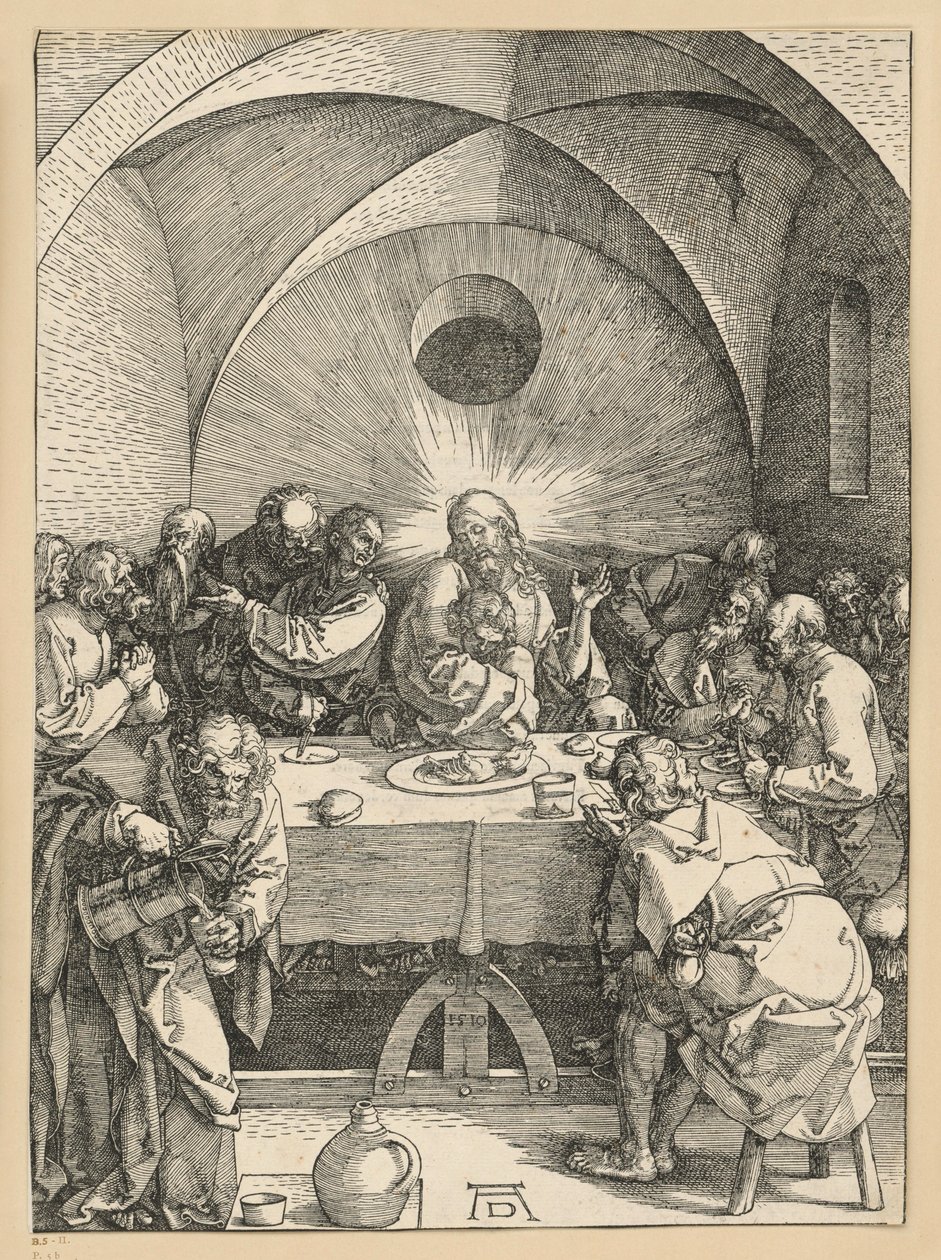 Het Laatste Avondmaal (Grote Passie) door Albrecht Dürer