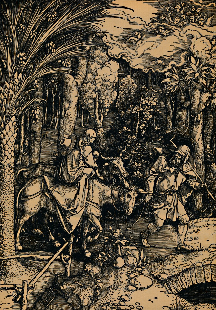 De Vlucht naar Egypte, 1503-1504 door Albrecht Dürer