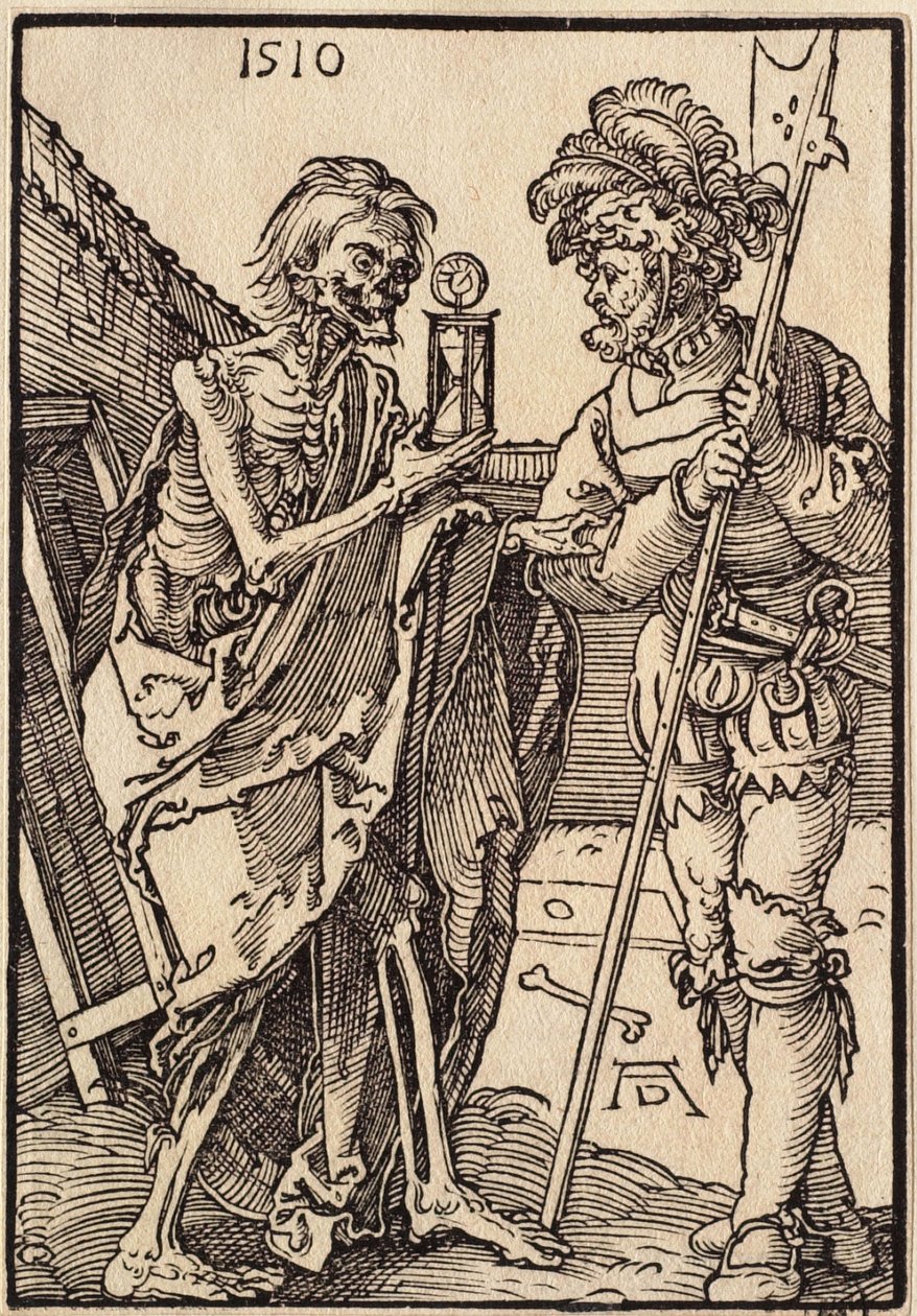 De dood en de landsknecht door Albrecht Dürer