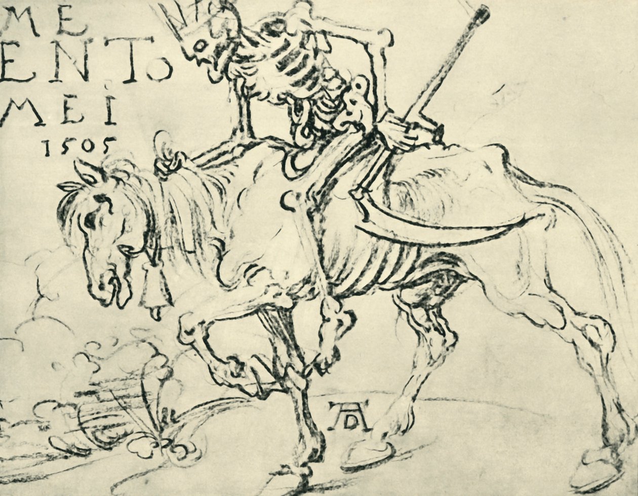 De dood rijdt, 1505, 1943 door Albrecht Dürer