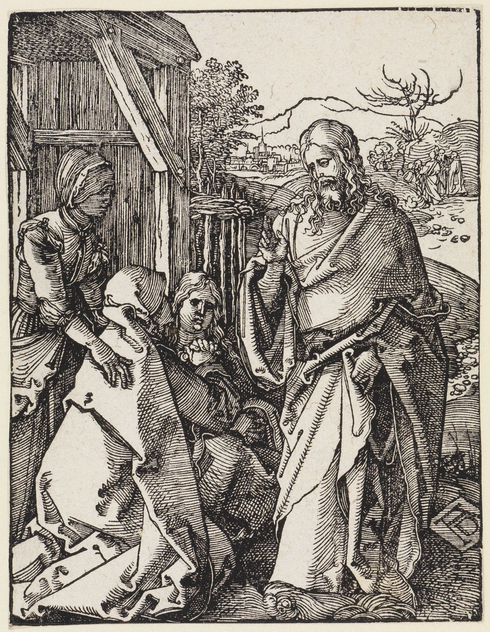 Het afscheid van Christus van zijn moeder door Albrecht Dürer