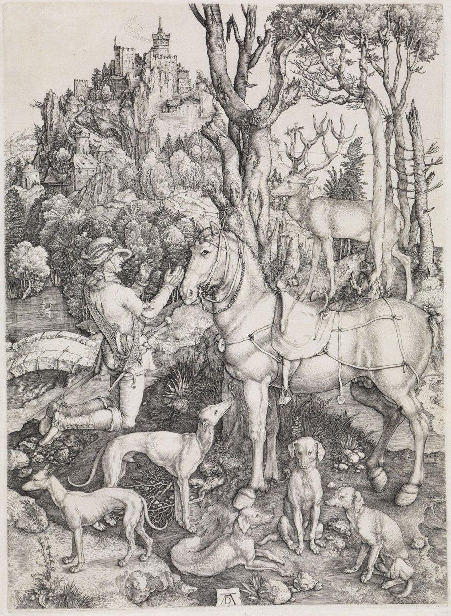 Der heilige Eustachius door Albrecht Dürer