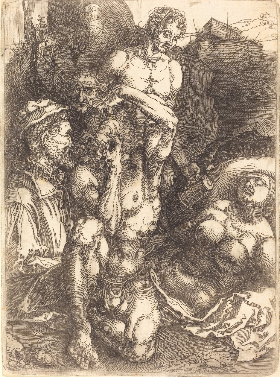 Wanhopige man, waarschijnlijk 1514-1515 door Albrecht Dürer