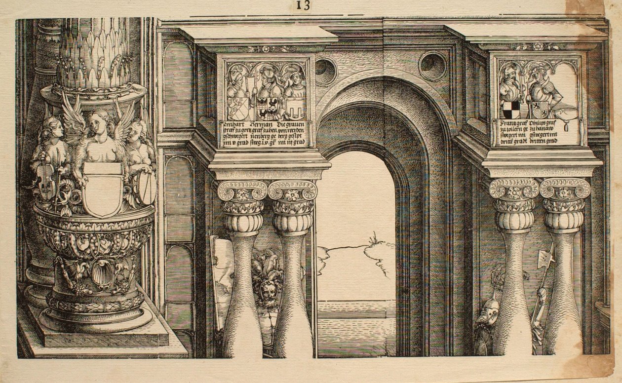 Detail 13 door Albrecht Dürer