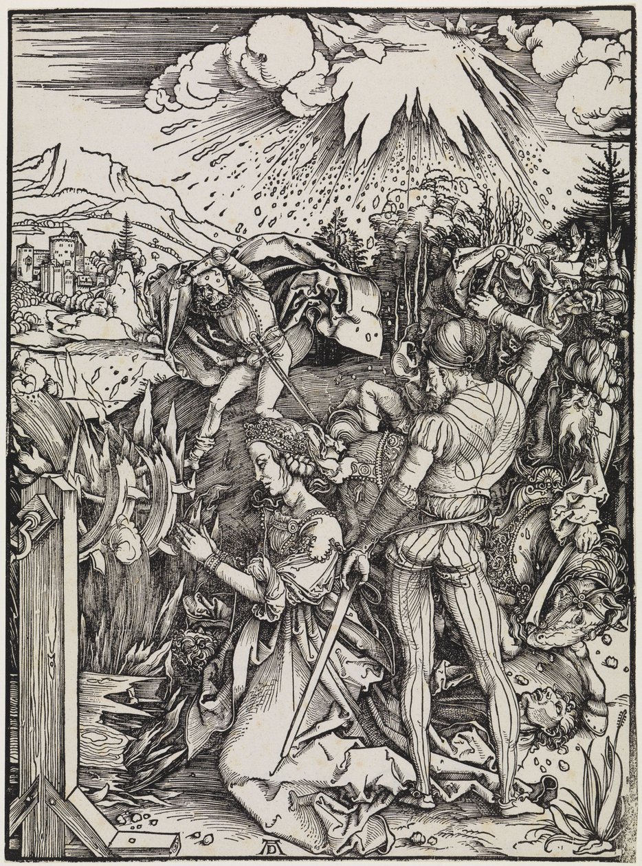 De onthoofding van de heilige Catharina door Albrecht Dürer