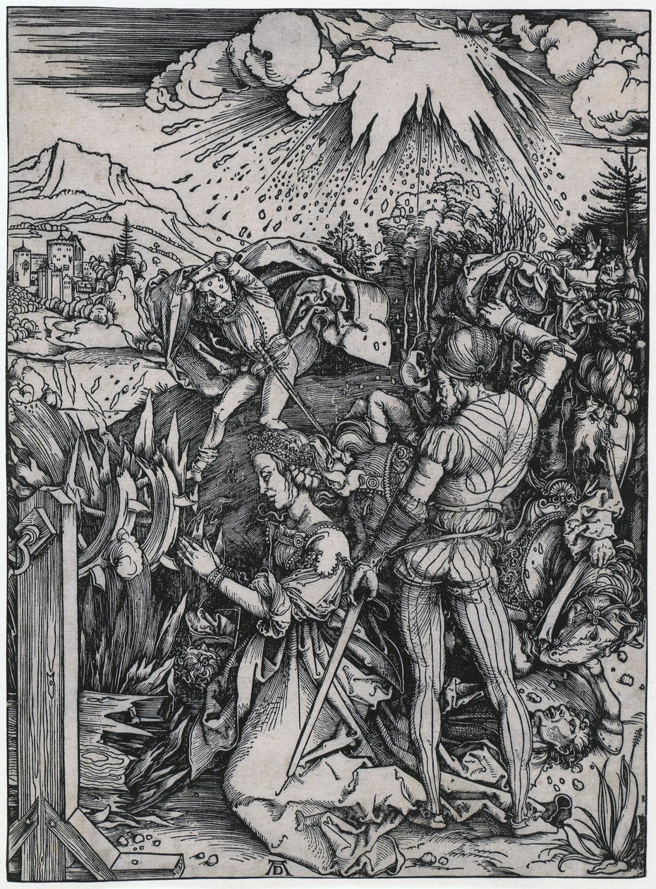 De marteling van de heilige Catharina door Albrecht Dürer