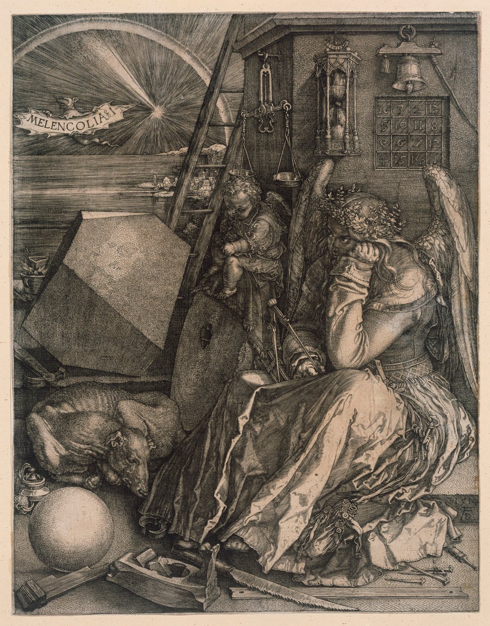 De melancholie door Albrecht Dürer