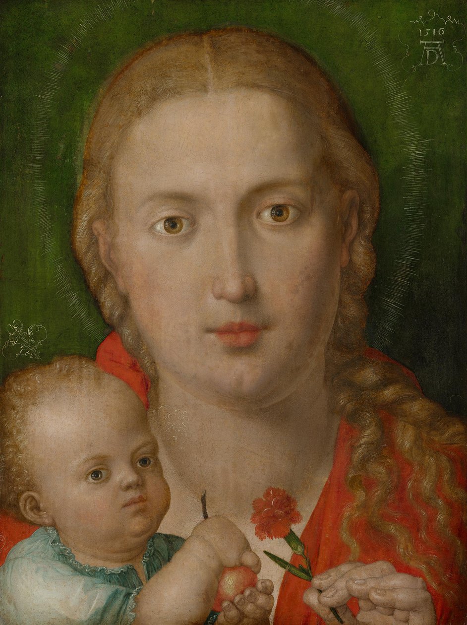 De Maagd Maria met de anjer door Albrecht Dürer