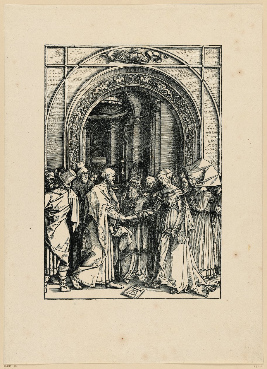 De verloving van Maria (het leven van Maria) door Albrecht Dürer