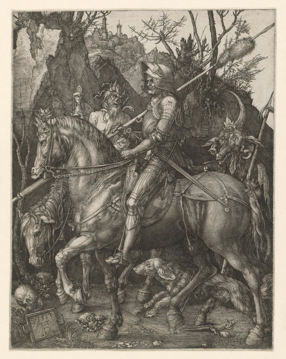 Drie ruiters door Albrecht Dürer