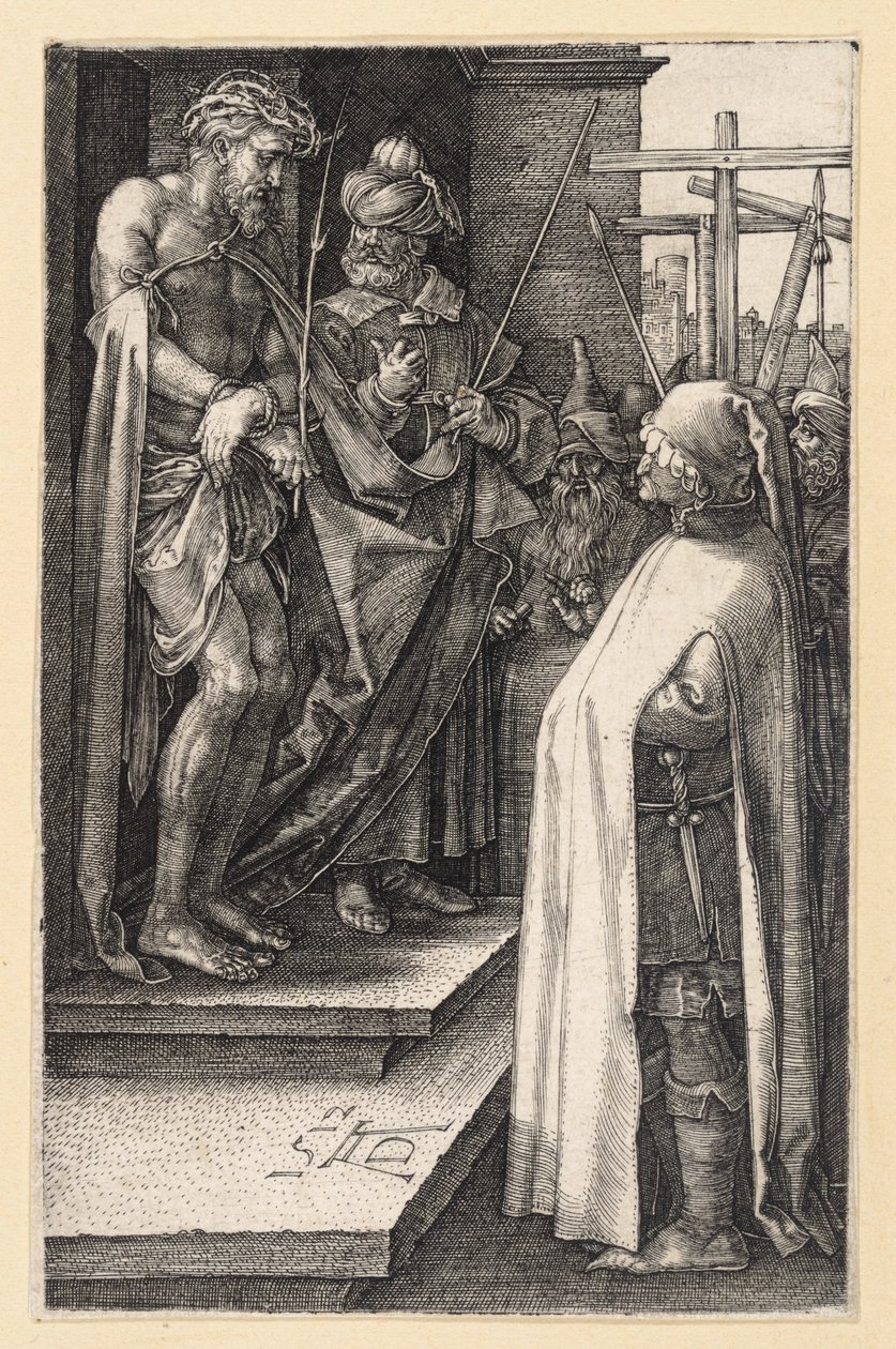 Ecce Homo (Passie in kopergravure) door Albrecht Dürer