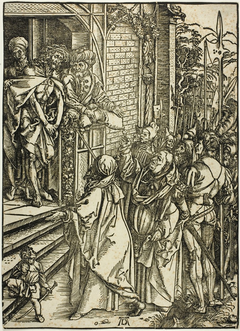 Ecce Homo - De presentatie van Christus, uit De Grote Passie door Albrecht Dürer
