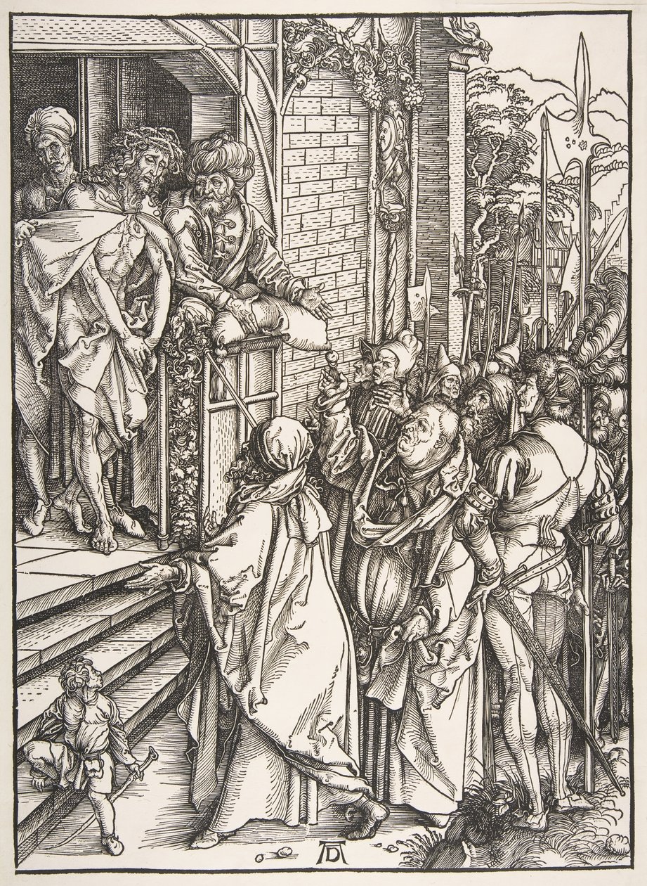 Ecce Homo, uit de serie De Grote Passie, ca. 1498-99 door Albrecht Dürer