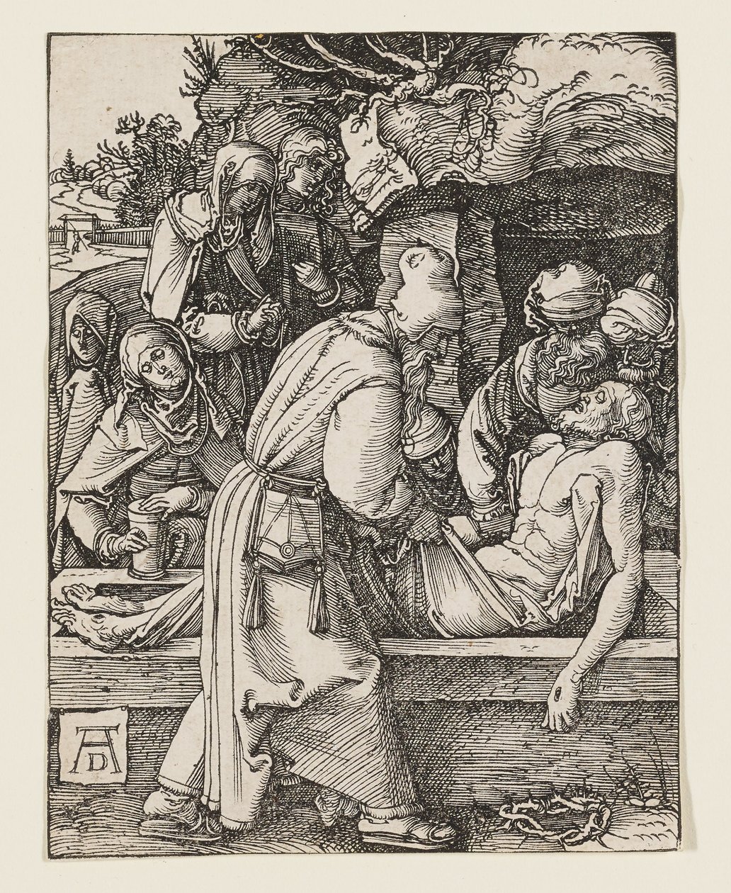 De graflegging door Albrecht Dürer