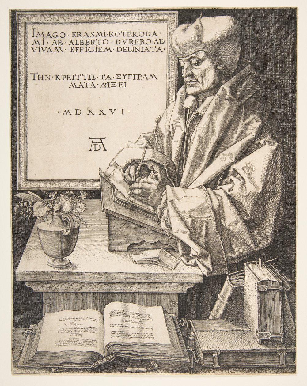 Erasmus of Rotterdam door Albrecht Dürer