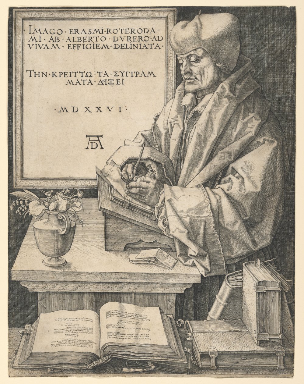 Erasmus van Rotterdam door Albrecht Dürer