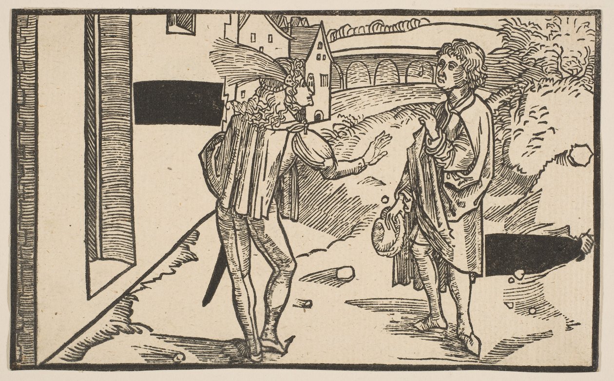 Eunuchus, uit De Komedie van Terentius, 19e-eeuwse herdruk door Albrecht Dürer