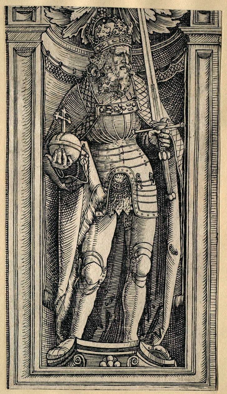 Figuur van een zuil van de boog door Albrecht Dürer