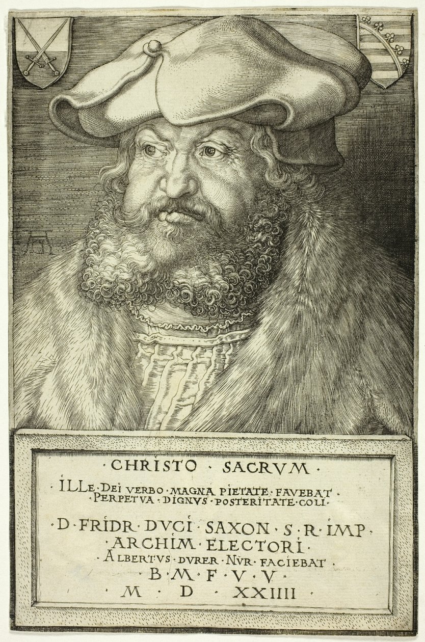 Frederik de Wijze, Keurvorst van Saksen door Albrecht Dürer