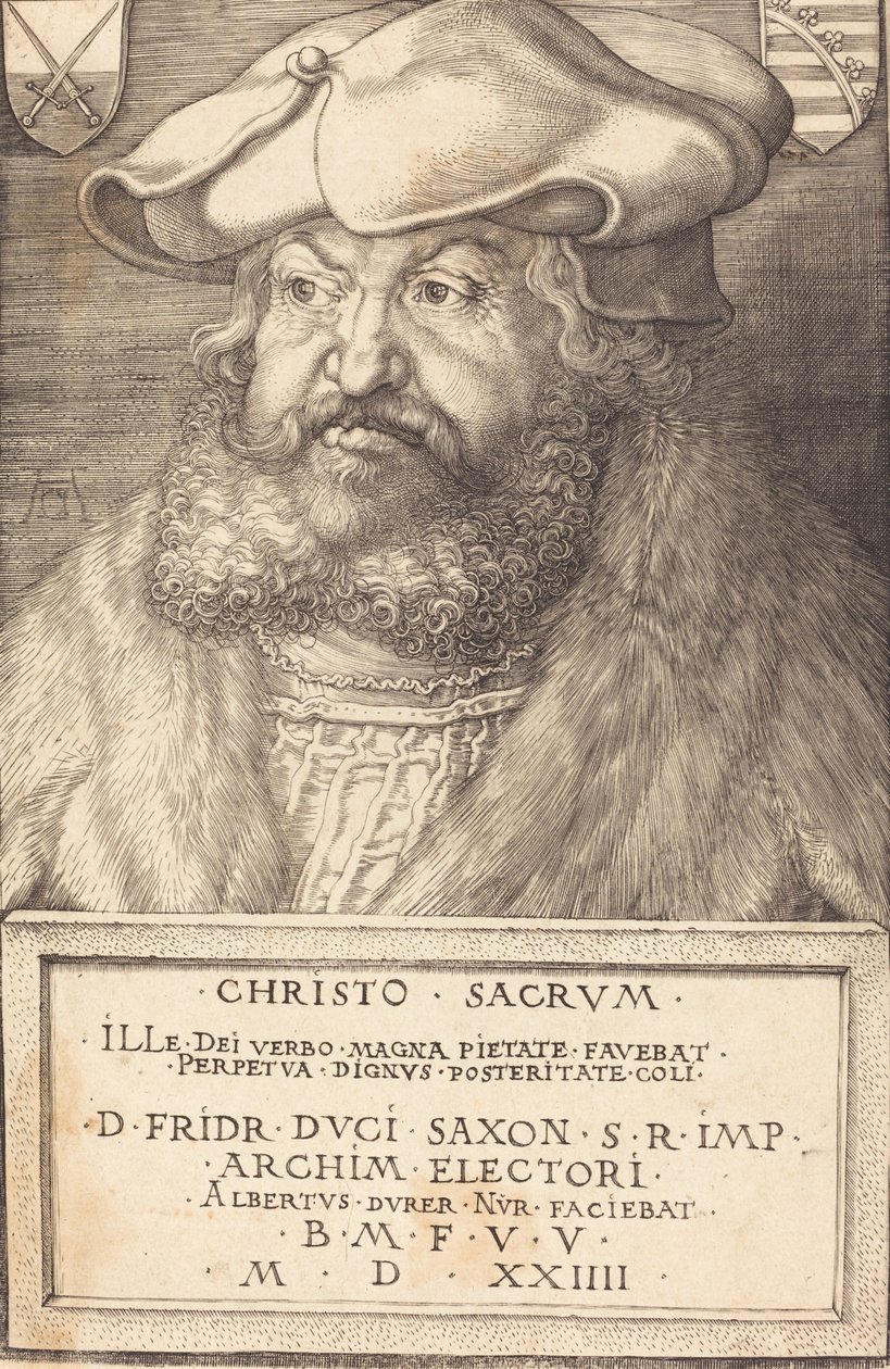 Frederik de Wijze, keurvorst van Saksen, 1524 door Albrecht Dürer