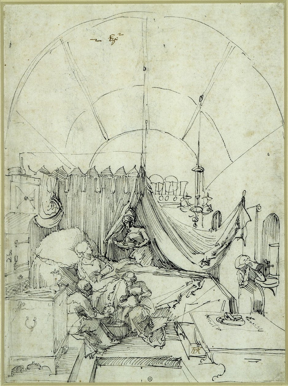 De geboorte van Maria door Albrecht Dürer