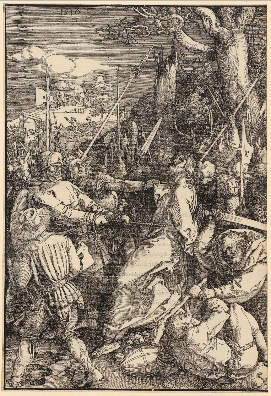 De gevangenneming van Christus, blad 4 uit de serie „De Grote Passie“ door Albrecht Dürer