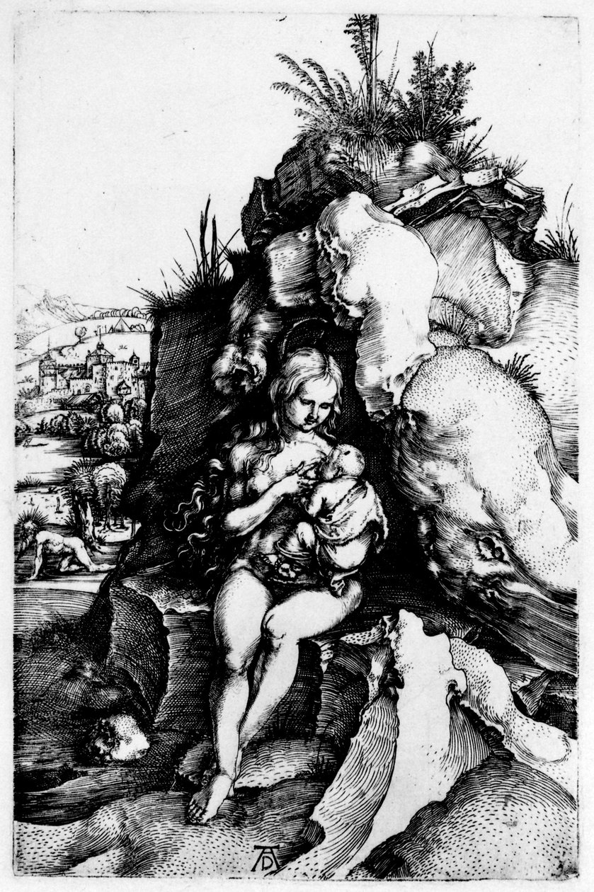 Duits: Die Buße des Heiligen Chrysostomus De boete van Johannes Chrysostom door Albrecht Dürer