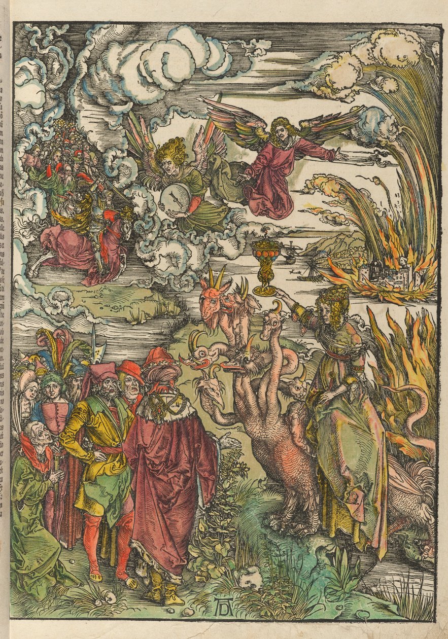 Duits: Die babylonische Hure De hoer van Babylon door Albrecht Dürer