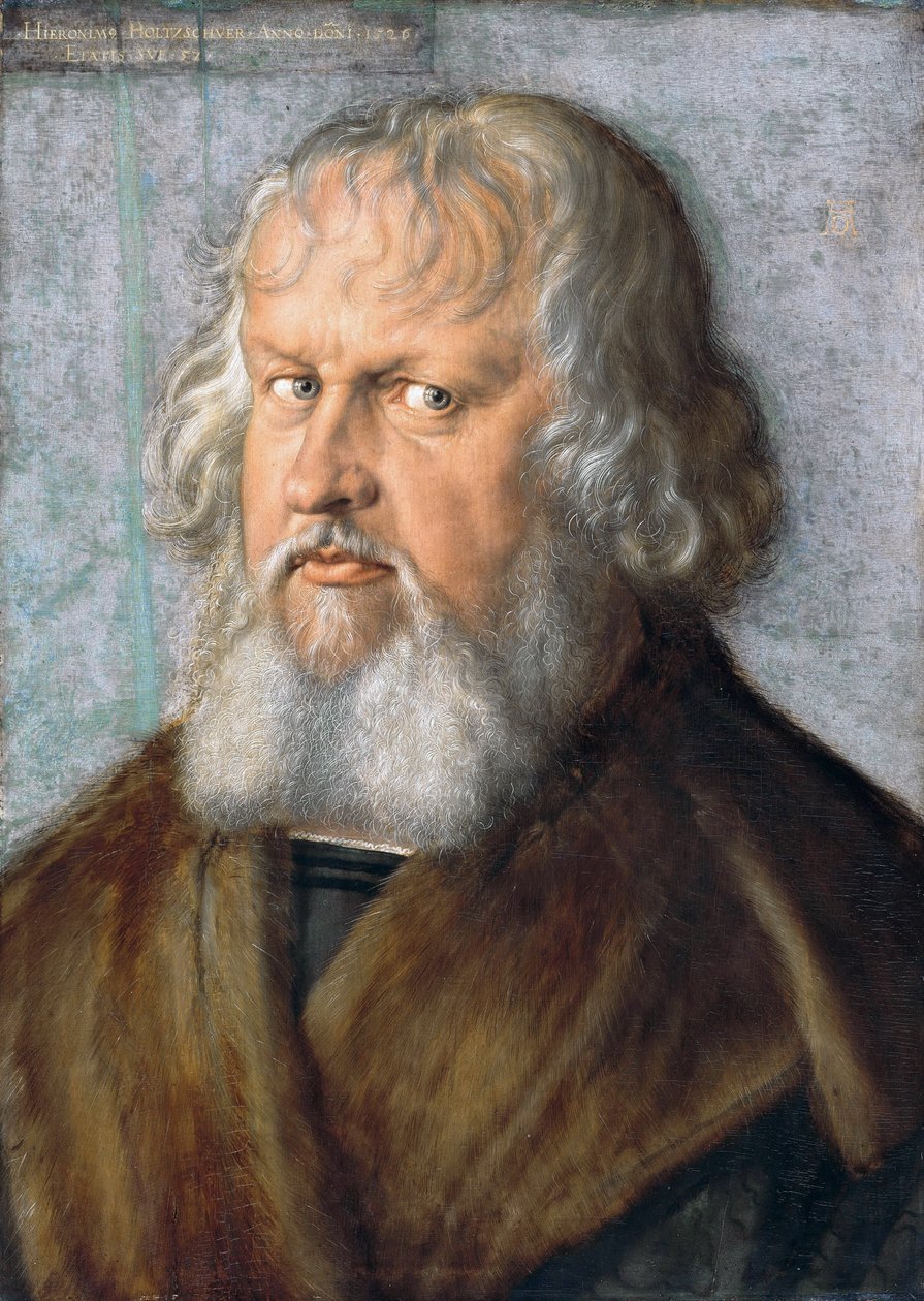 Duits: Hieronymus Holzschuher (1469-1529) Portret van Hieronymus Holzschuher door Albrecht Dürer