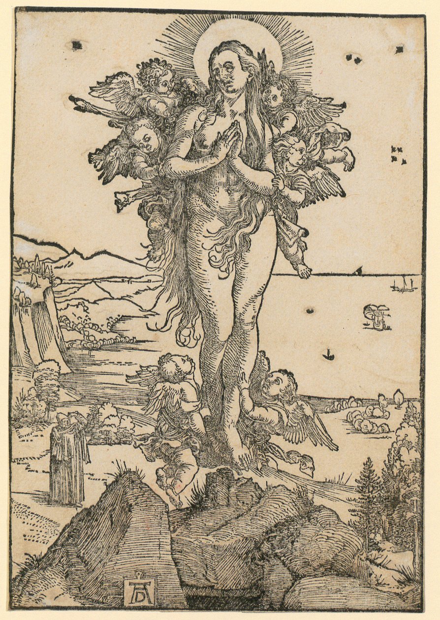 De heilige bisschoppen Nicolaas, Ulrich en Erasmus door Albrecht Dürer
