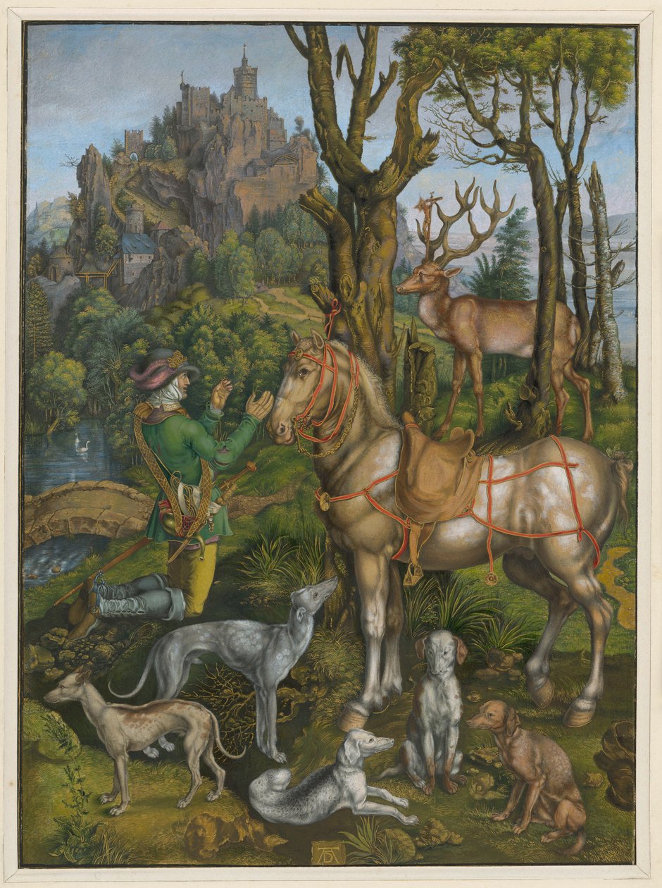 Heiliger Eustachius door Albrecht Dürer