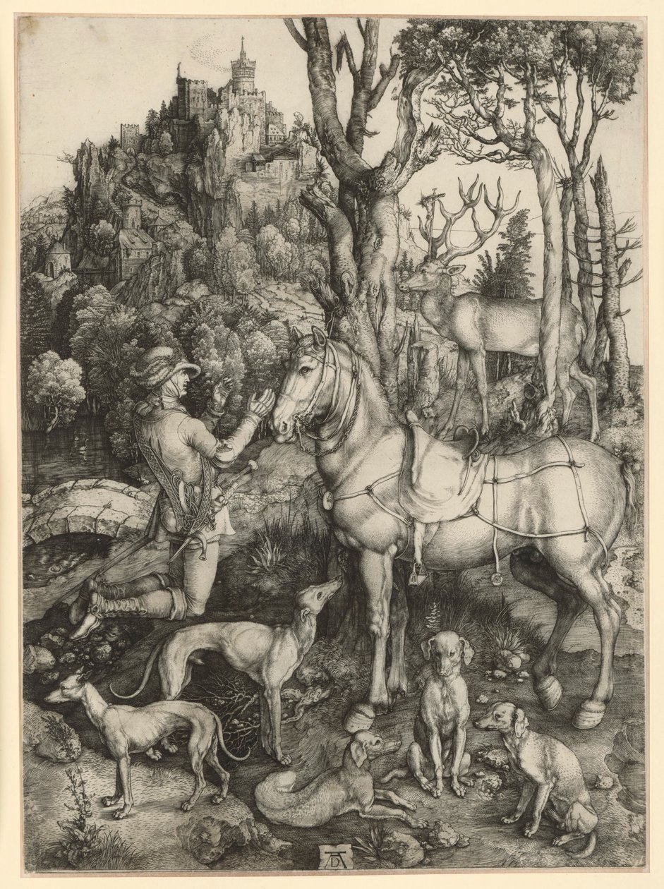 Heiliger Eustachius door Albrecht Dürer