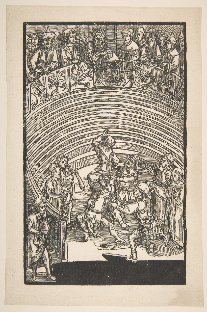 Illustratie uit De Komedie van Terence, 19e-eeuwse herdruk door Albrecht Dürer