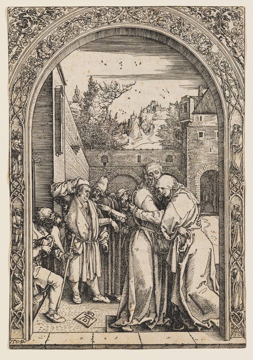 Joachim en Anna bij de Gouden Poort door Albrecht Dürer