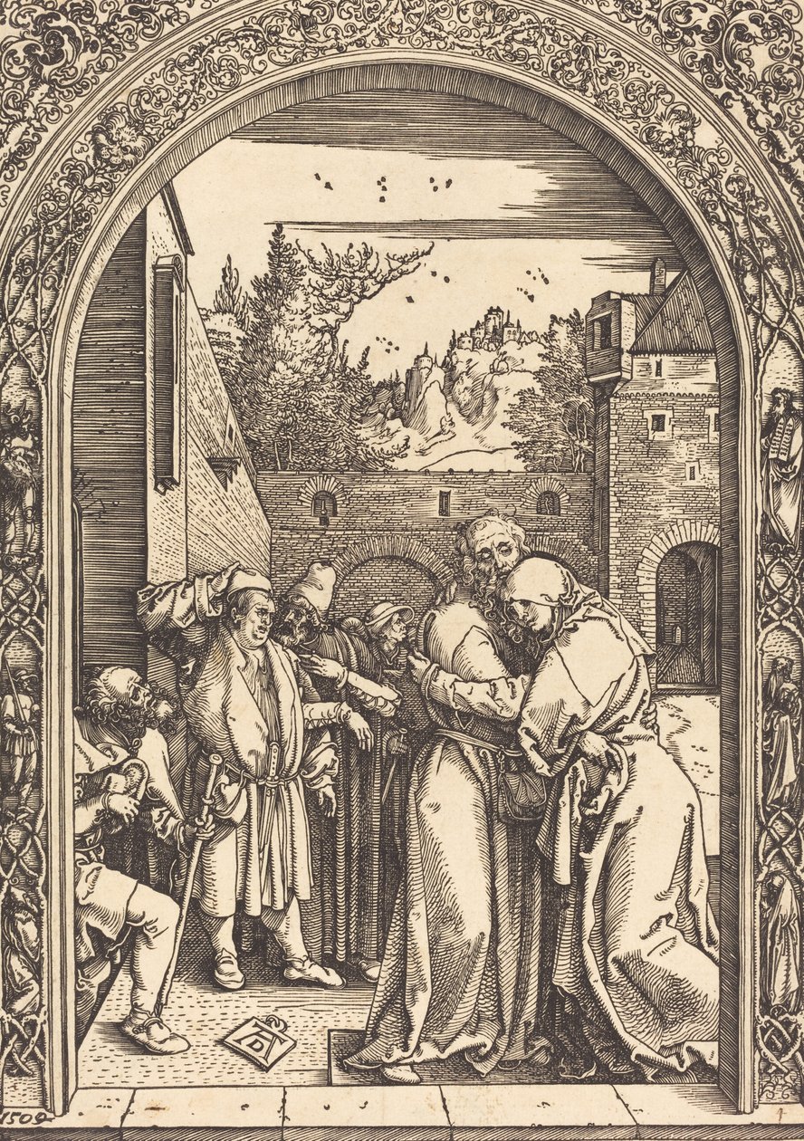 Joachim en Anna bij de Gouden Poort, 1504 door Albrecht Dürer