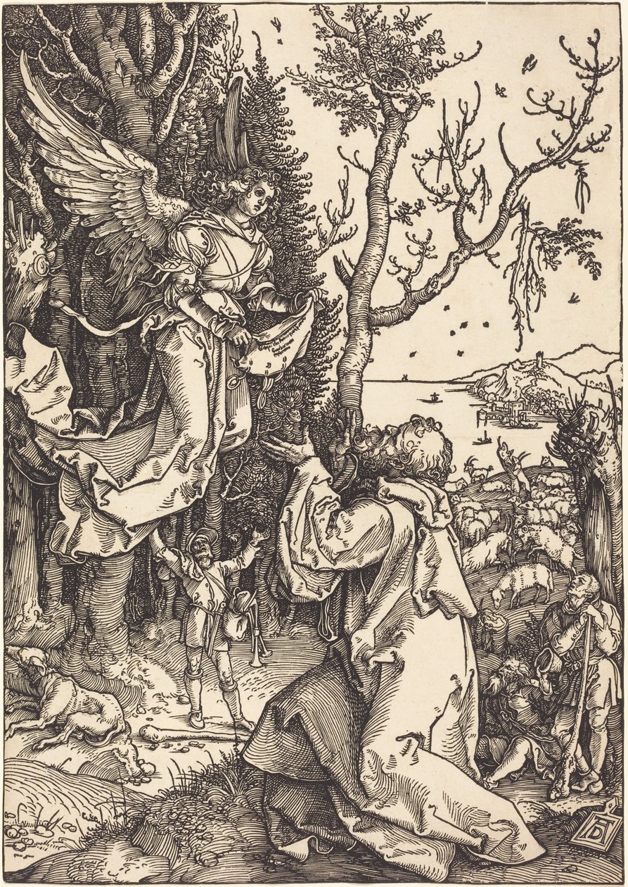 Joachim en de engel door Albrecht Dürer