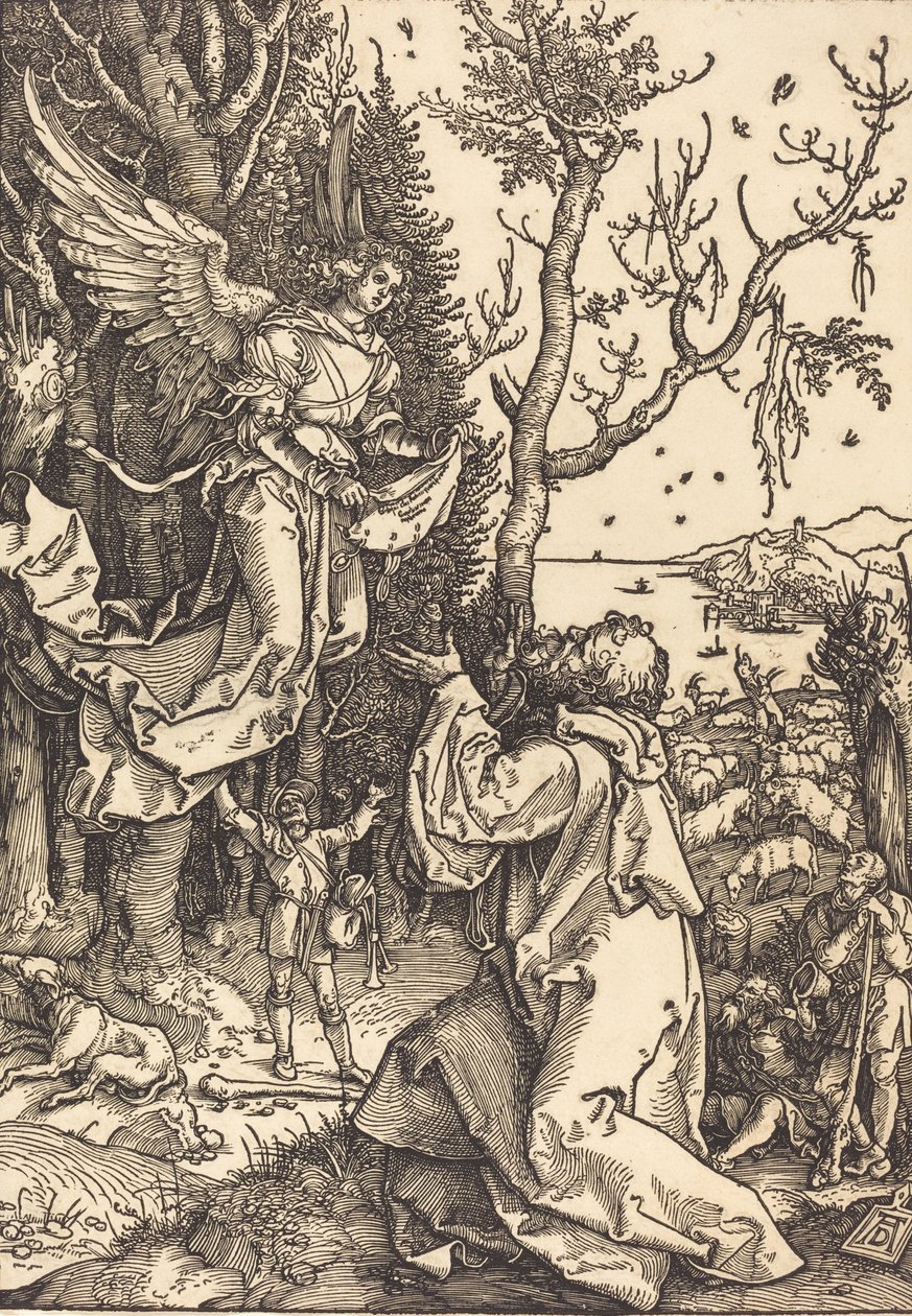 Joachim en de Engel, ca. 1504 door Albrecht Dürer
