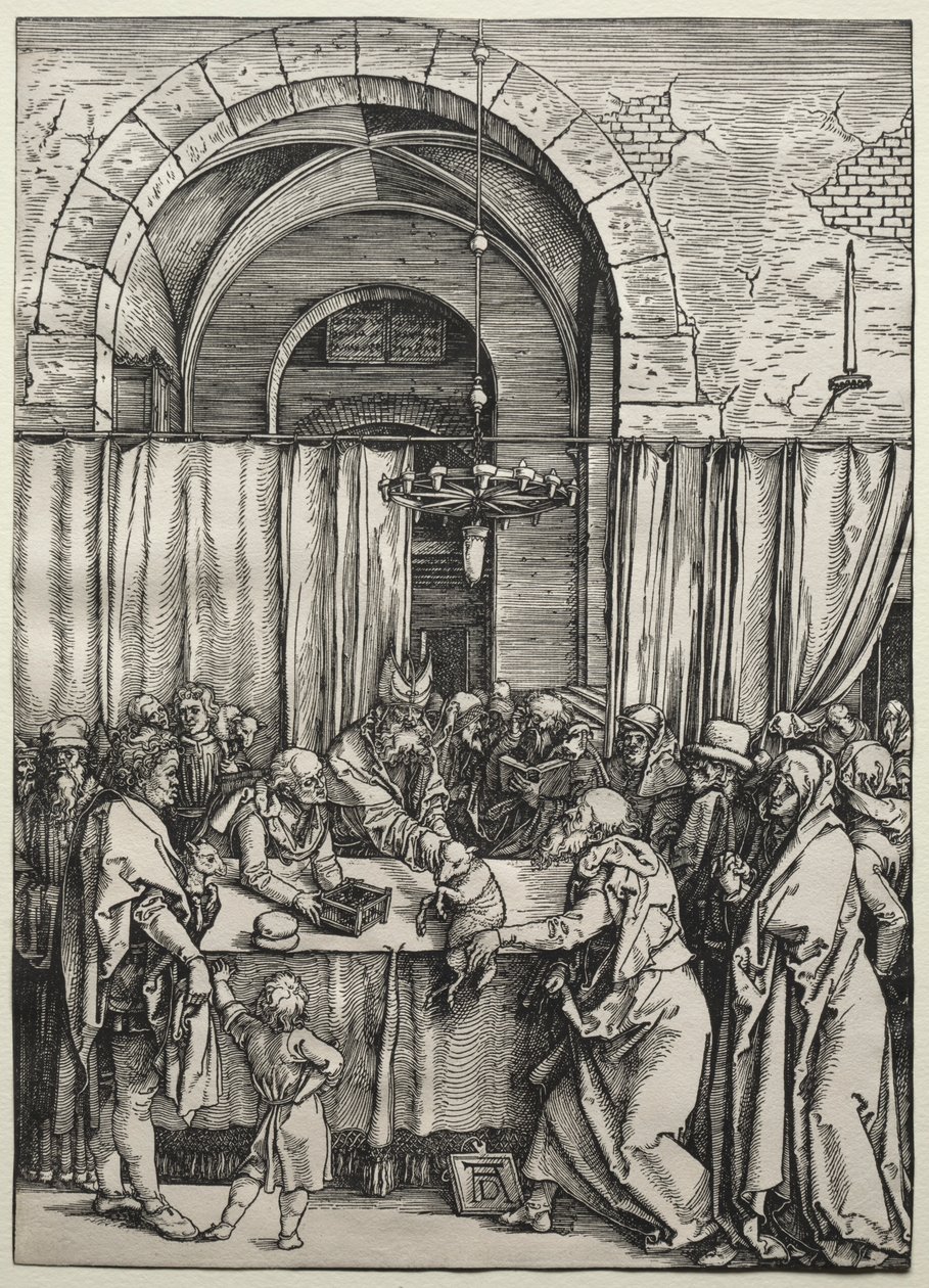 Joachims Offer afgewezen door de Hogepriester, ca. 1504-1505 door Albrecht Dürer