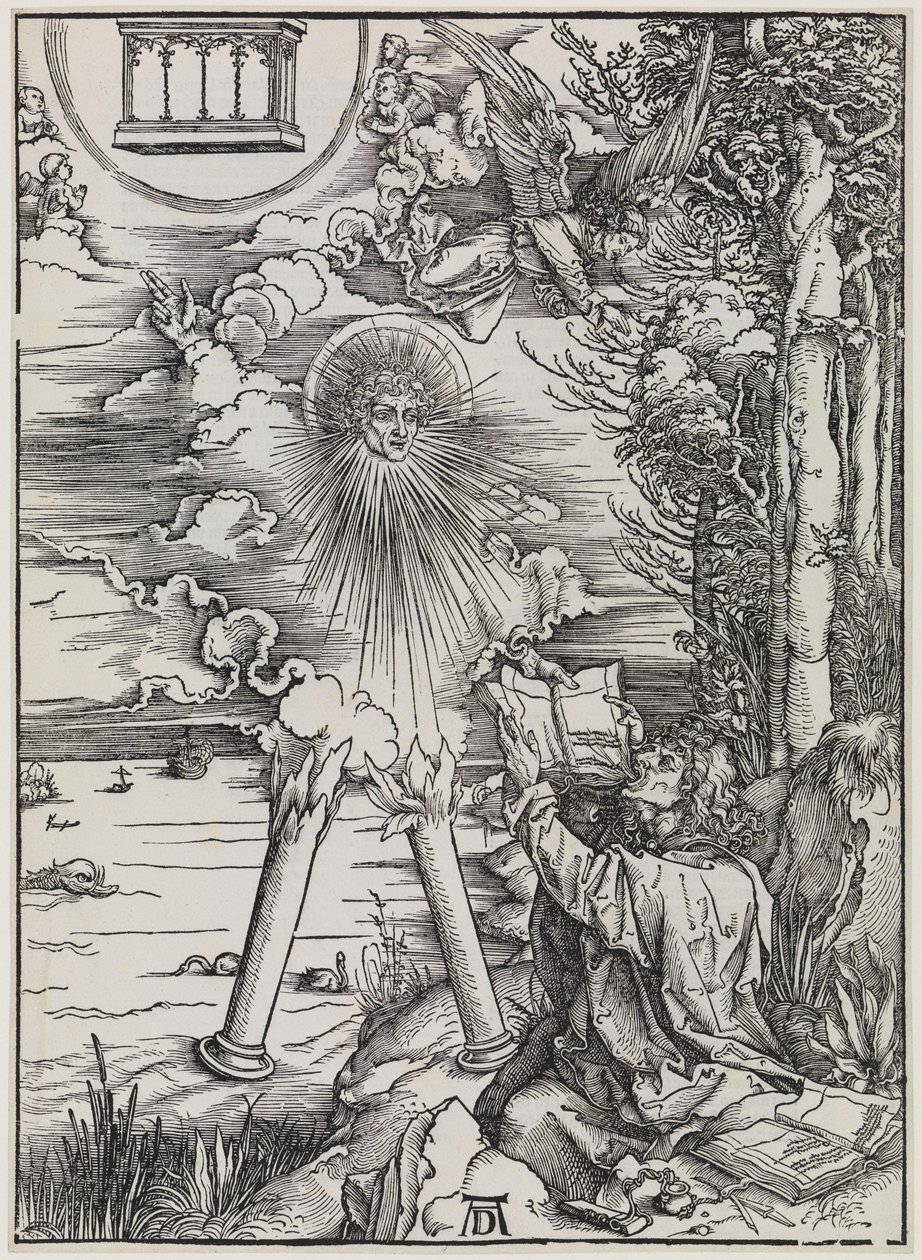 Johannes, die het boek verslindt / De „Sterke Engel” door Albrecht Dürer