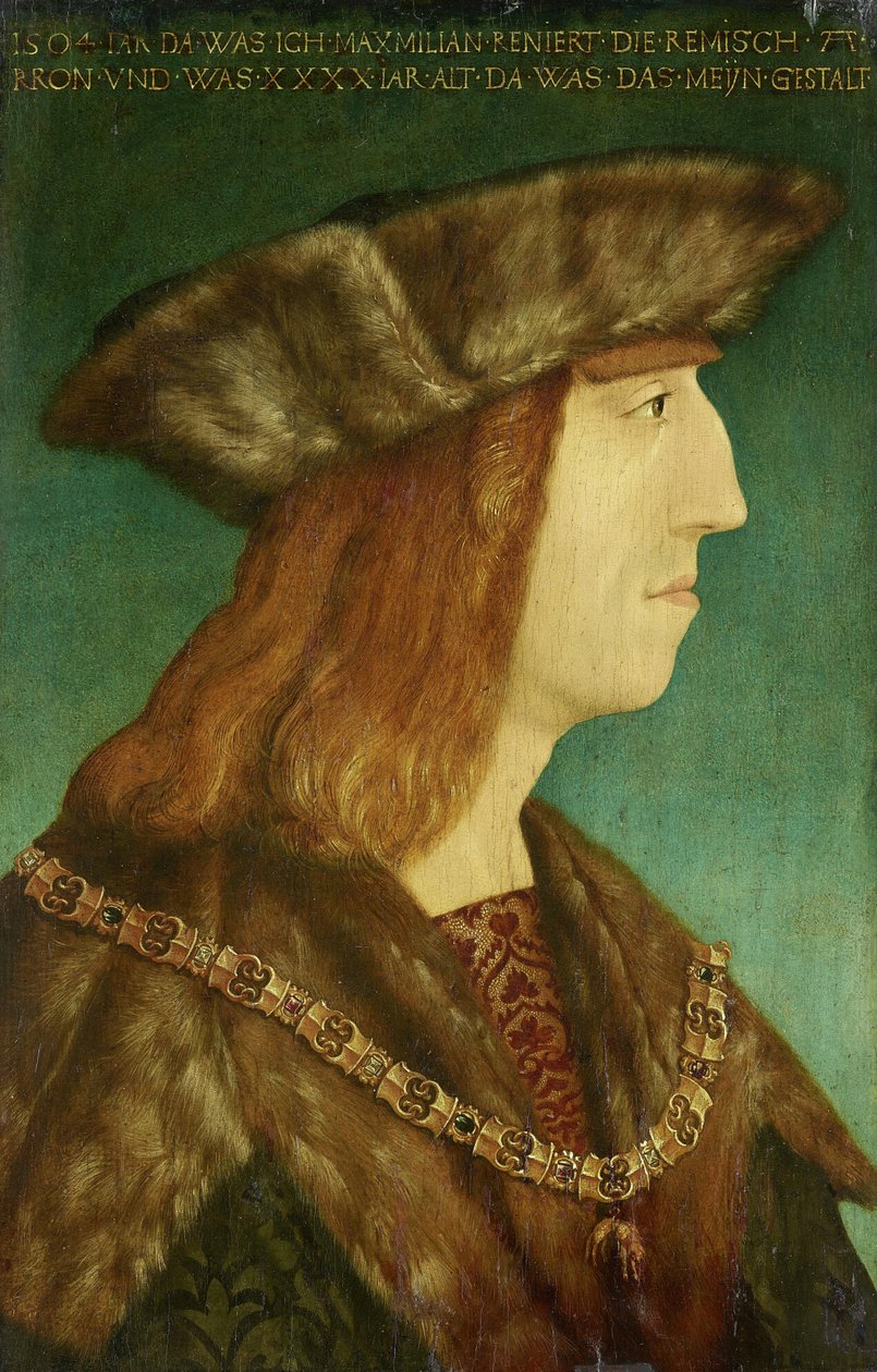 Keizer Maximiliaan I (1459-1519) door Albrecht Dürer