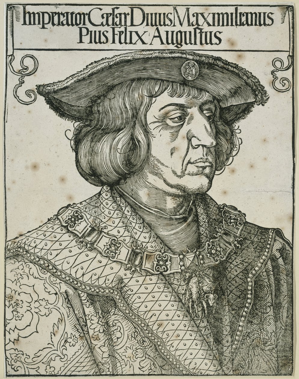 Keizer Maximiliaan I door Albrecht Dürer