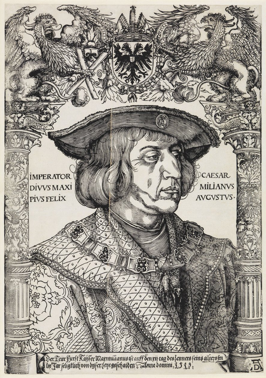 Keizer Maximiliaan I door Albrecht Dürer