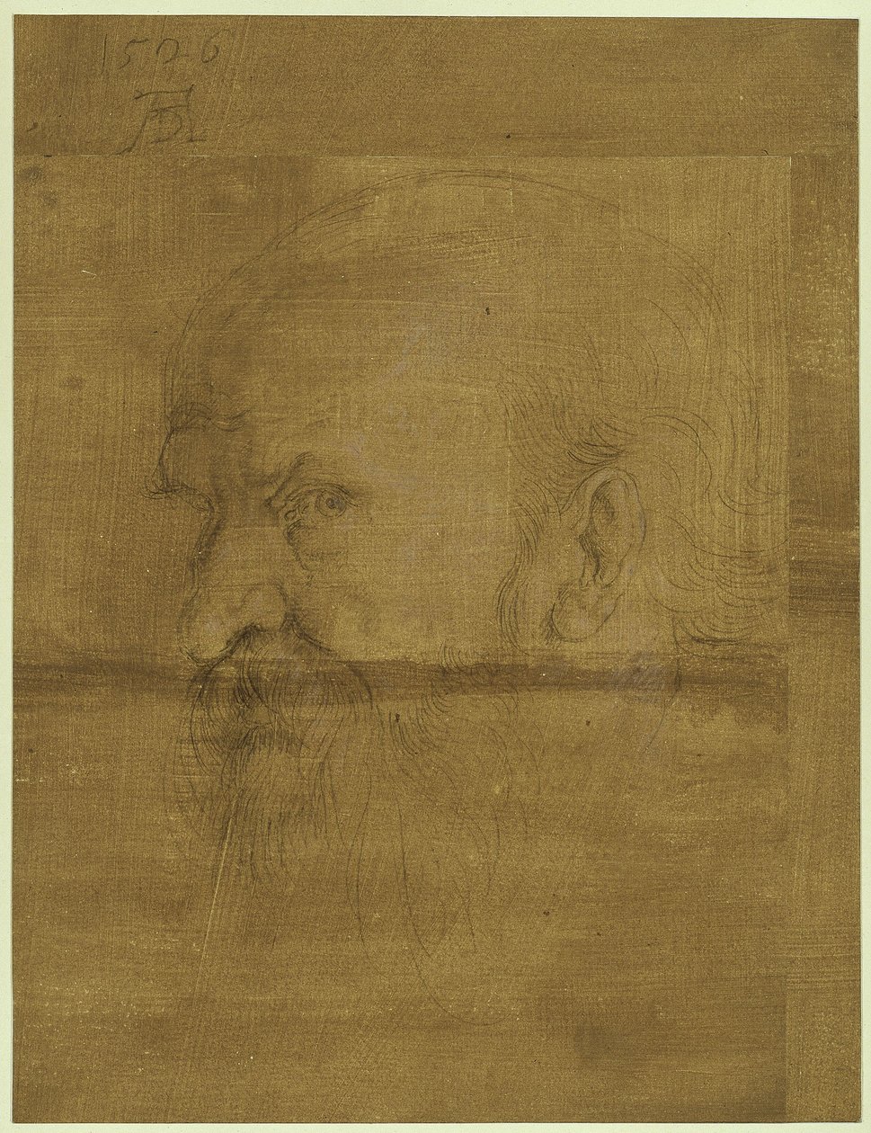 Hoofd van de apostel Paulus door Albrecht Dürer