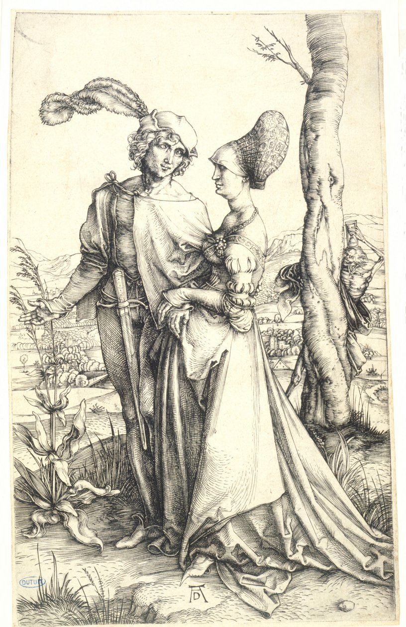De wandeling (Bartsch 94) door Albrecht Dürer