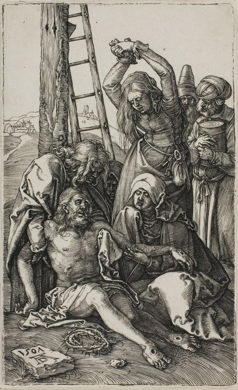 Klaagzang van Christus, uit De Gegraveerde Passie door Albrecht Dürer