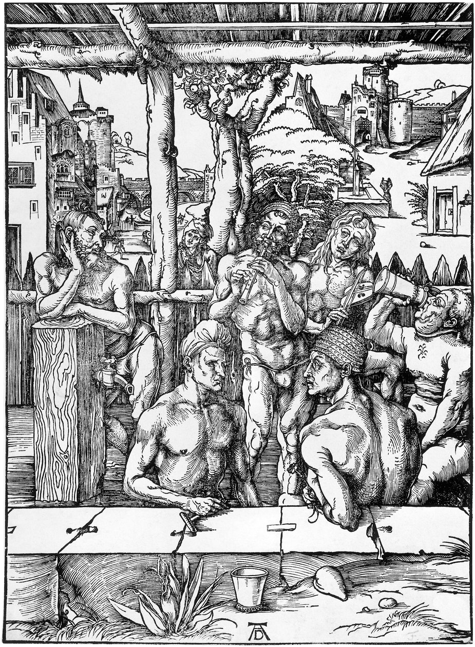 Herenbad door Albrecht Dürer