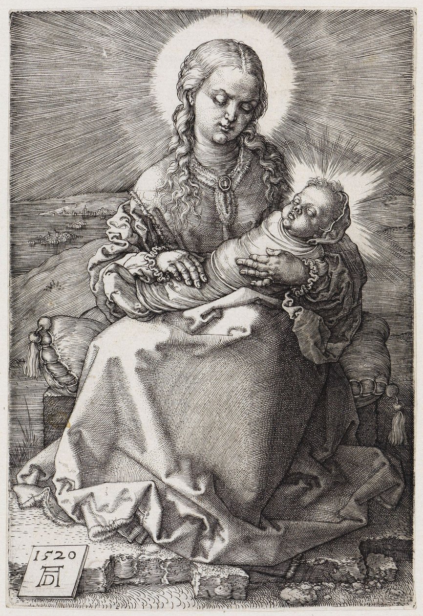 Maria met het kind in de doek door Albrecht Dürer
